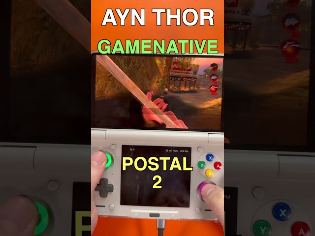 POSTAL 2 on AYN Thor Max – Can It Run? ✅ #Postal2 #AYNThor #Shorts