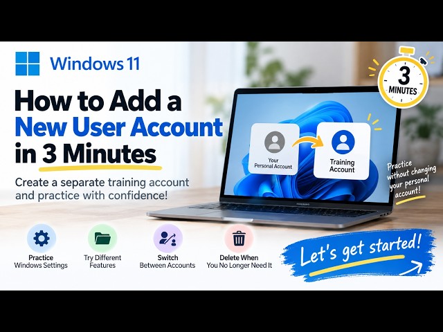 Windows 11: How to Add a New User Account in 3 Minutes