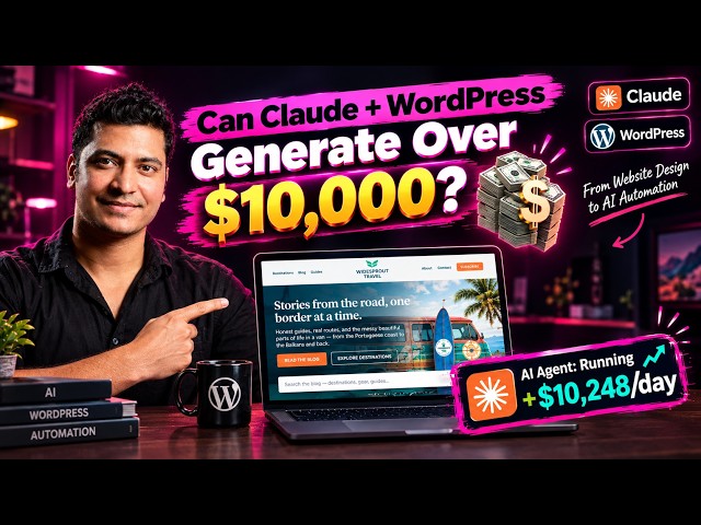 Can Claude + WordPress Generate Over $10,000? | From Website Design to AI Automation