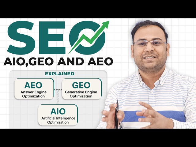 SEO vs AIO vs GEO vs AEO - What’s the Real Difference? (Terms Explained) | Umar Tazkeer