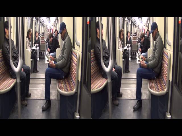 Парижское метро в 3D. Paris metro 3D