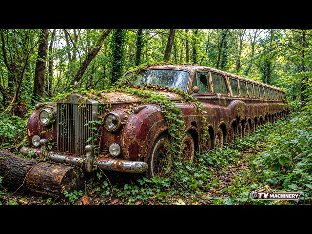 Forgotten Rolls-Royce Limousine Lost in the Forest | Extreme Rust Full Restoration