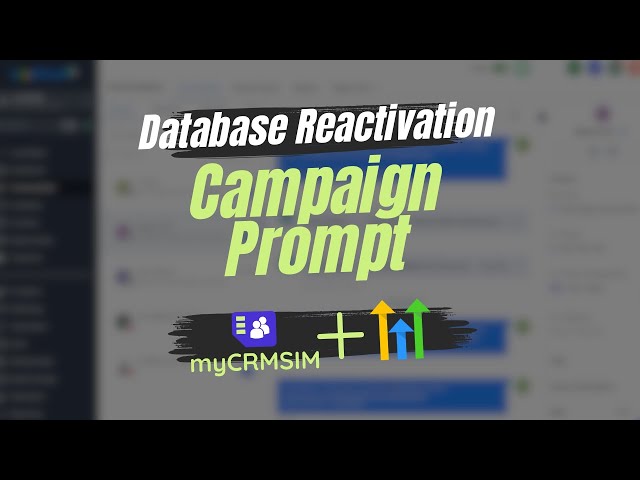 Database Reactivation Campaign Prompt