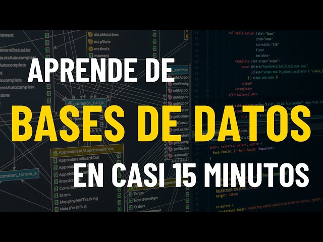 Learn database basics in less than 15 minutes!