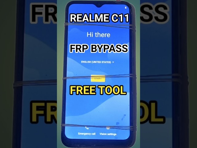 REALME C11 2021 FRP Bypass with Free Tool