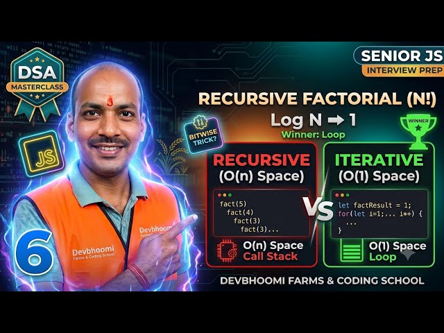 Factorial (N!) in JavaScript: Recursion vs Iteration (Stop Making This Mistake!) 🚀 September 2026
