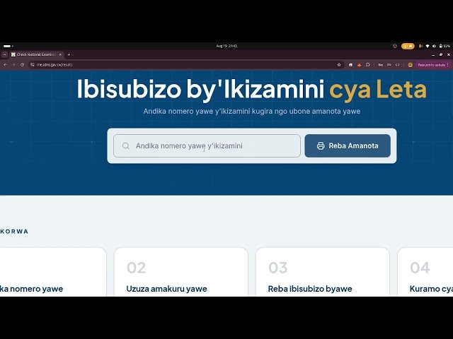 Nigute bareba amanota yikizamini cya leta p6 na s3
