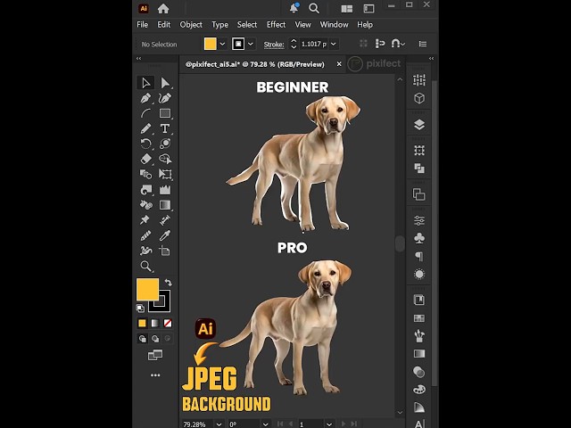 Adobe Illustrator - Remove JPEG Image Background Like a PRO