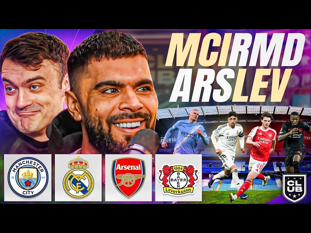 MAN CITY  V REAL MADRID // ARSENAL V  BAYER LEVERKUSEN  | THE CLUB LIVE