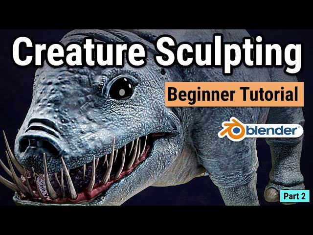 Blender Tutorial for Beginners - Creature Sculpting Part 2