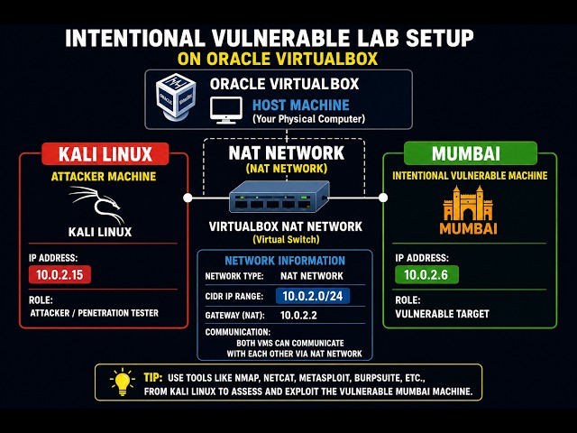 Kali Linux vs Vulnerable Machine(Mumbai) 🔥 | Complete Cybersecurity Lab Walkthrough.