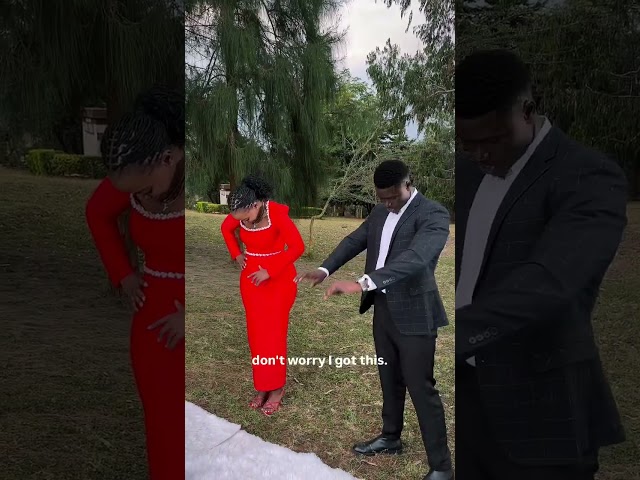 BTS OF BAHATI  DIRECTING HIS  BABY MAMA YVETTE  IN THE SHOOT ||Nakuaminia 😲 #shorts#trending