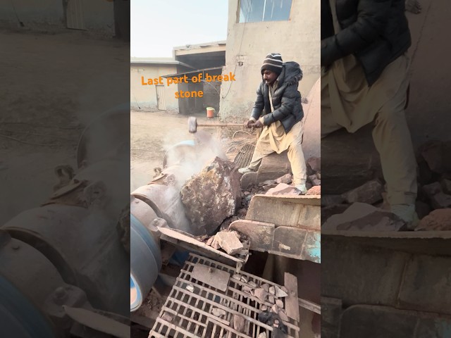 #stonecrusher  machine A Gaint in action #crushingtime # #rockcrusher #stonework  #rockbreaker