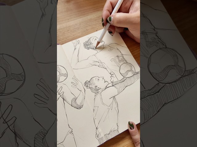 more volleyball sketches! ๐