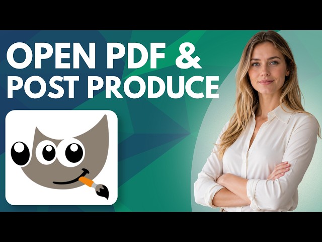How to open PDF & Post Produce them using GIMP (Easy Tutorial)
