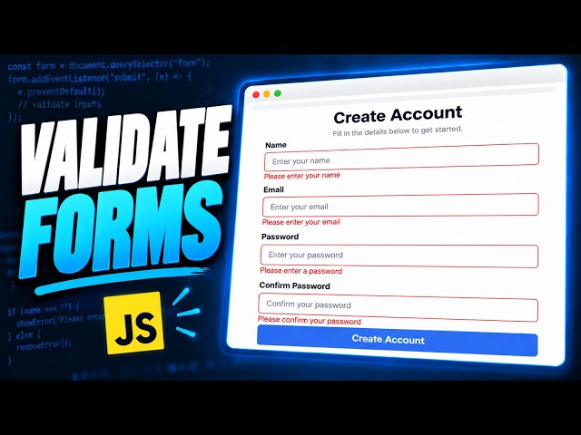 JavaScript Form Validation Tutorial for Beginners