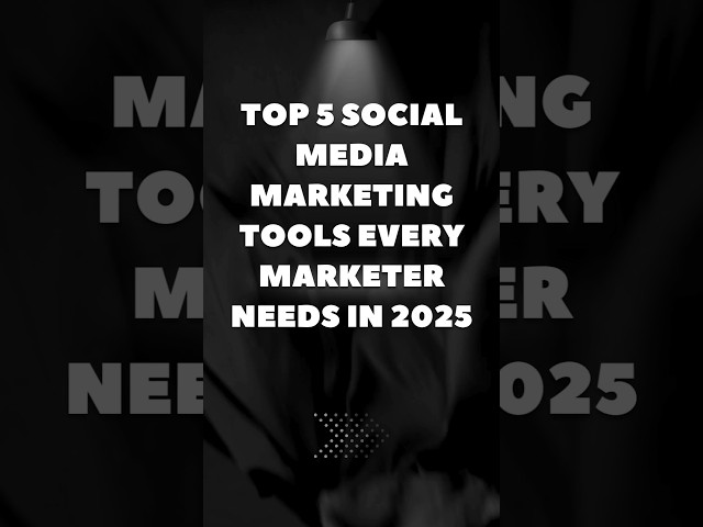 Top 5 Social Media Marketing Tools You NEED in 2025! 🔥 #1 Will SHOCK You!