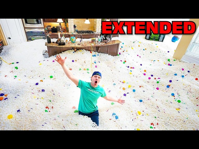 FILLING MY ENTIRE HOUSE WITH PACKING PEANUTS! - EXTENDED