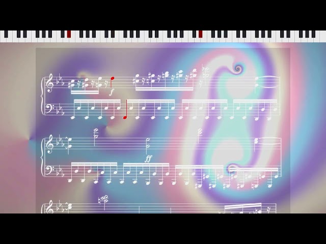 Ludwig van Beethoven - Grave - Allegro di molto e con brio (Op. 13) - Piano Visualization