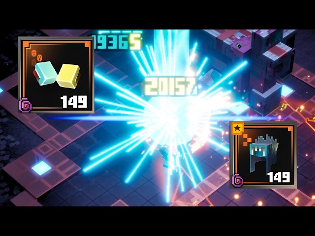 OVER 40,000 DAMAGE PER JUMP!!! My Maxed Out Build for Minecraft Dungeons 2