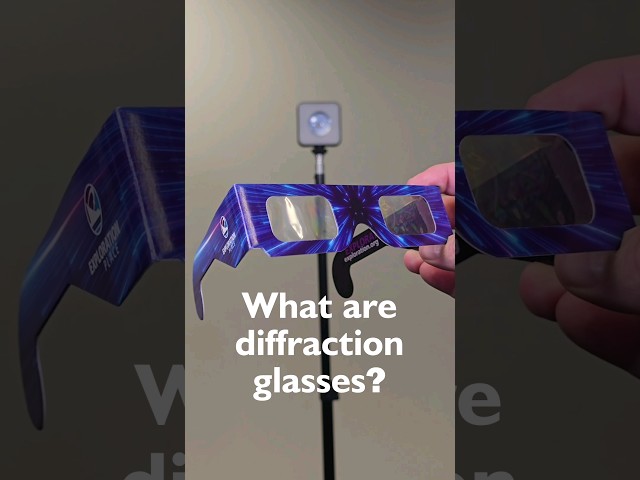 Diffraction glasses are MIND-BLOWING 🤯 #stem #shorts