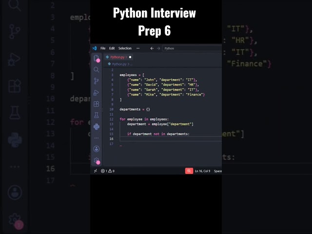Python Interview Prep 6