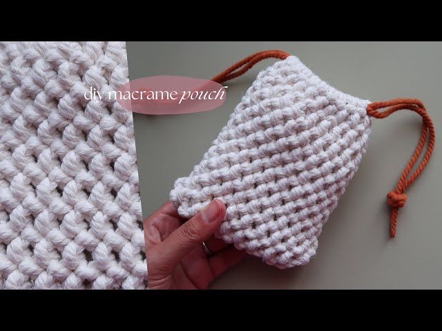 DIY Macrame Mini Pouch | Mini Bolsita de Macrame | Step by Step Tutorial