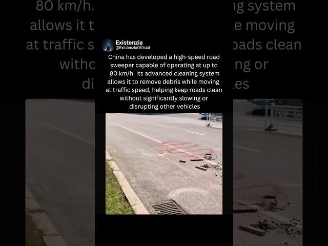 China’s High Speed Cleaning Road Sweeper