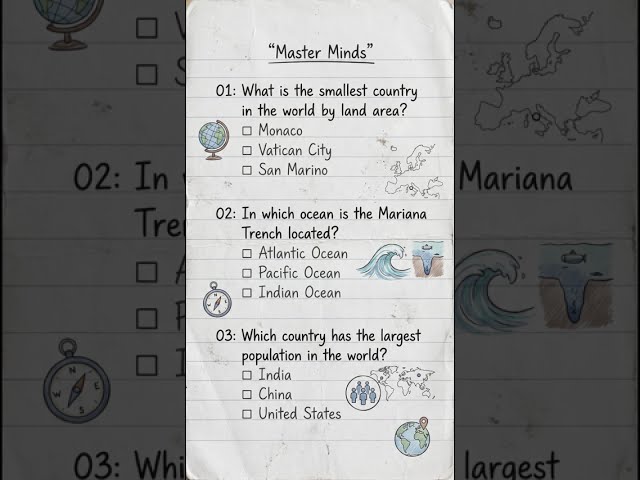 Can You Get 3/3 On This Extreme World Geography Quiz? | The Master Mind