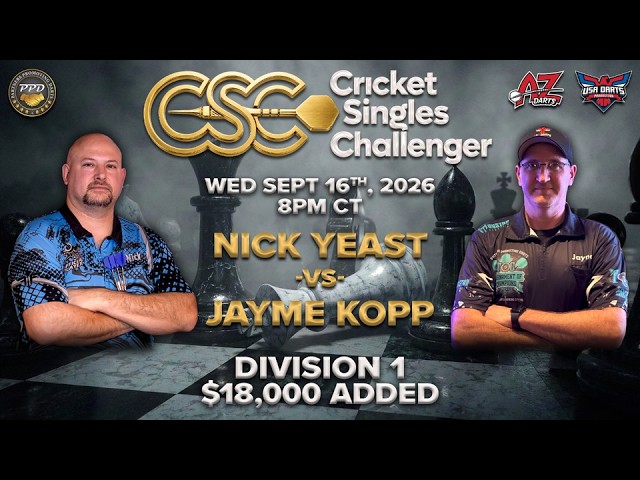 Nick Yeast vs Jayme Kopp | Season 11 | CSC | Cricket Singles Challenger Series