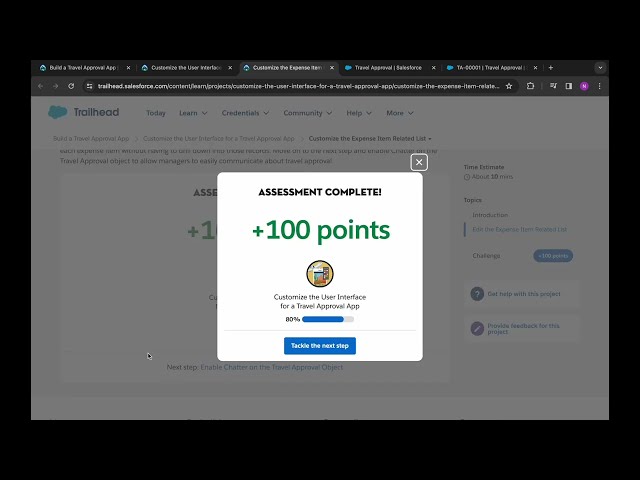 Customize the Expense Item Related List | Customize the UI for a Travel Approval App | Challenge 4