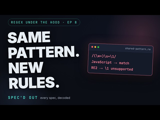 JavaScript Regex: Same Pattern, New Rules | Regex, Under the Hood #8