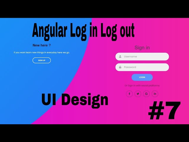 Angular Admin Dashboard Log in Page design with beautiful Animation( real time project 🔥🔥🔥)Part 7