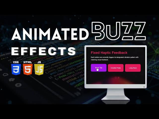 Create Animated Buzz Effects with HTML, CSS & JavaScript! (Step-by-Step Tutorial)