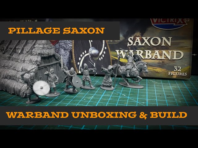 PILLAGE Saxon Warband from Victrix. Unboxing, Sprue Review, Build and Scale Comparisons 28mm plastic