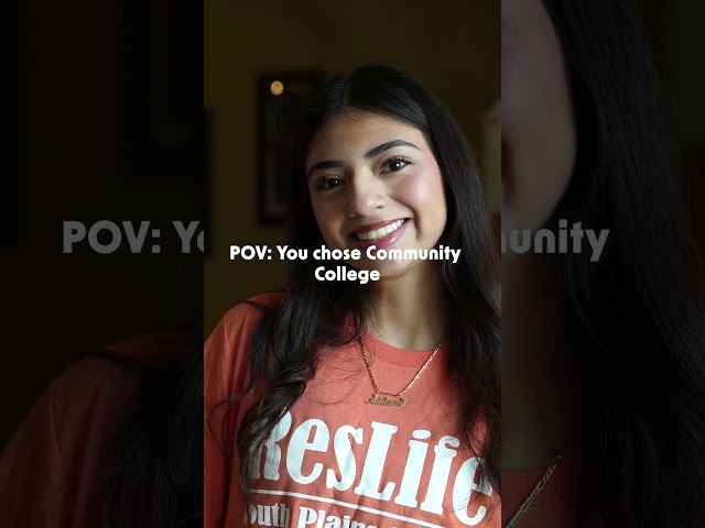 POV: You Chose Community College
