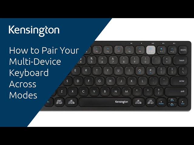 How to Connect the Multi-Device Dual Wireless Compact Keyboard through Different Modes?