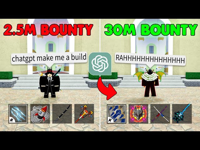 Blox Fruits But ChatGPT Chooses My PvP Build!