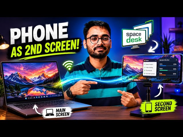 SpaceDesk || SpaceDesk Second Monitor || SpaceDesk USB Display For PC || Windows 10 & 11