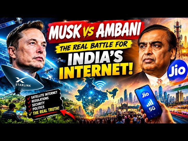 Elon Musk vs Ambani: The REAL Battle for India’s Internet! #elonmusk #mukeshambani #jio #starlink