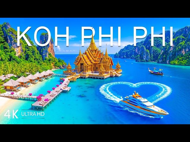 🔥 [4K] Koh Phi Phi 🇹🇭 Travel in 4K | Maya Bay, Phi Phi Islands & Turquoise Waters
