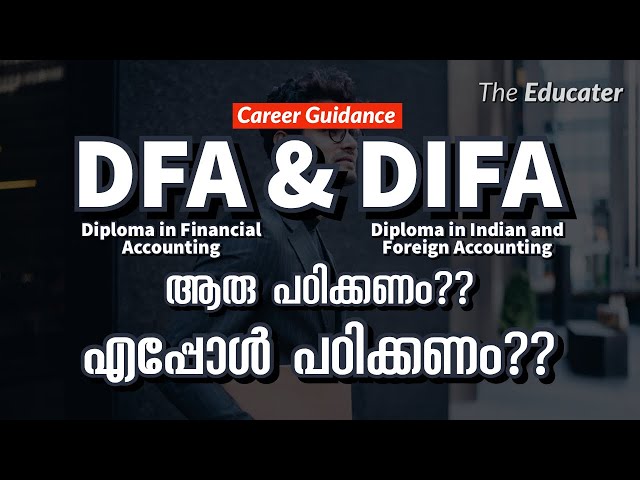 Diploma in Financial Accounting (DFA), Diploma in Indian & Foreign Accounting (DIFA) When to Study?