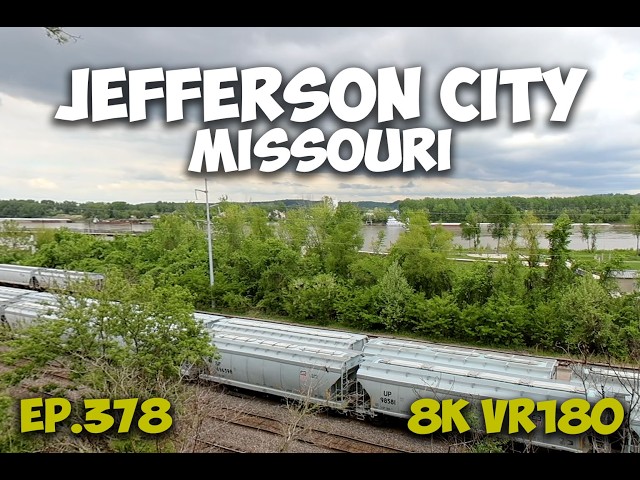 Ep.378 Jefferson City Missouri - Missouri River Rail And Bicentennial Bridges 8K VR180 3D Travel