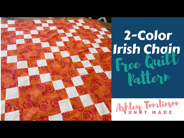 How to Make a 2-Color Irish chain - Free Quilt Pattern