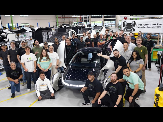 1ST Aptera Rolls Off Assembly Line!