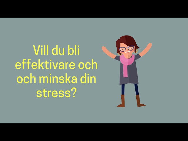 Personlig Effektivitet - Bli effektivare utan stress