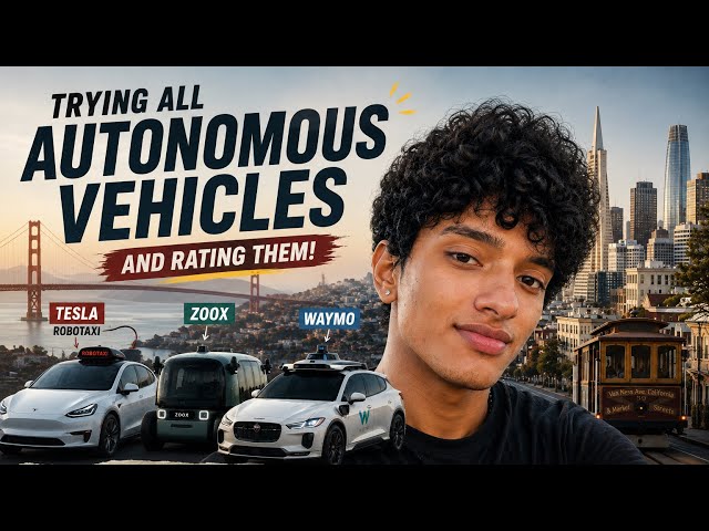 Rating all Autonomous Vehicles in San Francisco Waymo vs Tesla vs Zoox .  