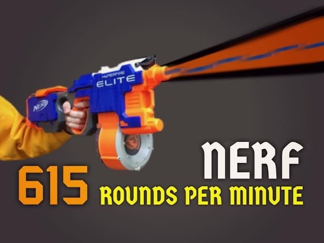 615 Rounds Per Minute NERF GUN MOD (Foam Insanity)