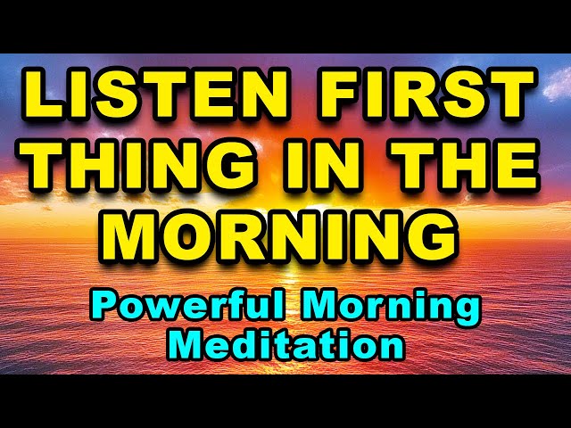 Guided Morning Meditation | Morning Gratitude | Meditation for Positive Energy | Abundance