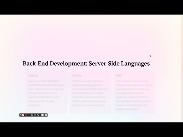 introduction to Full Stack Web Development